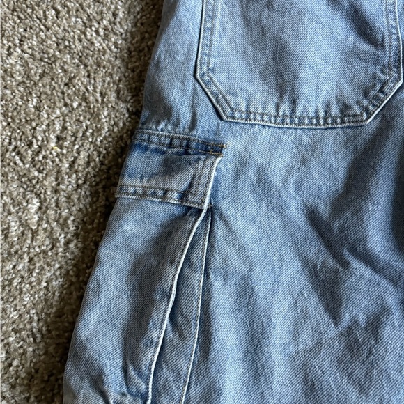 PacSun Light Blue Straight Leg Cargo Jeans - Picture 4 of 7